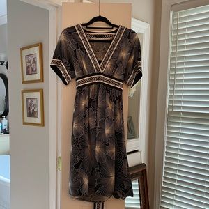 BCBG black & white dress; Size SM; only worn once!